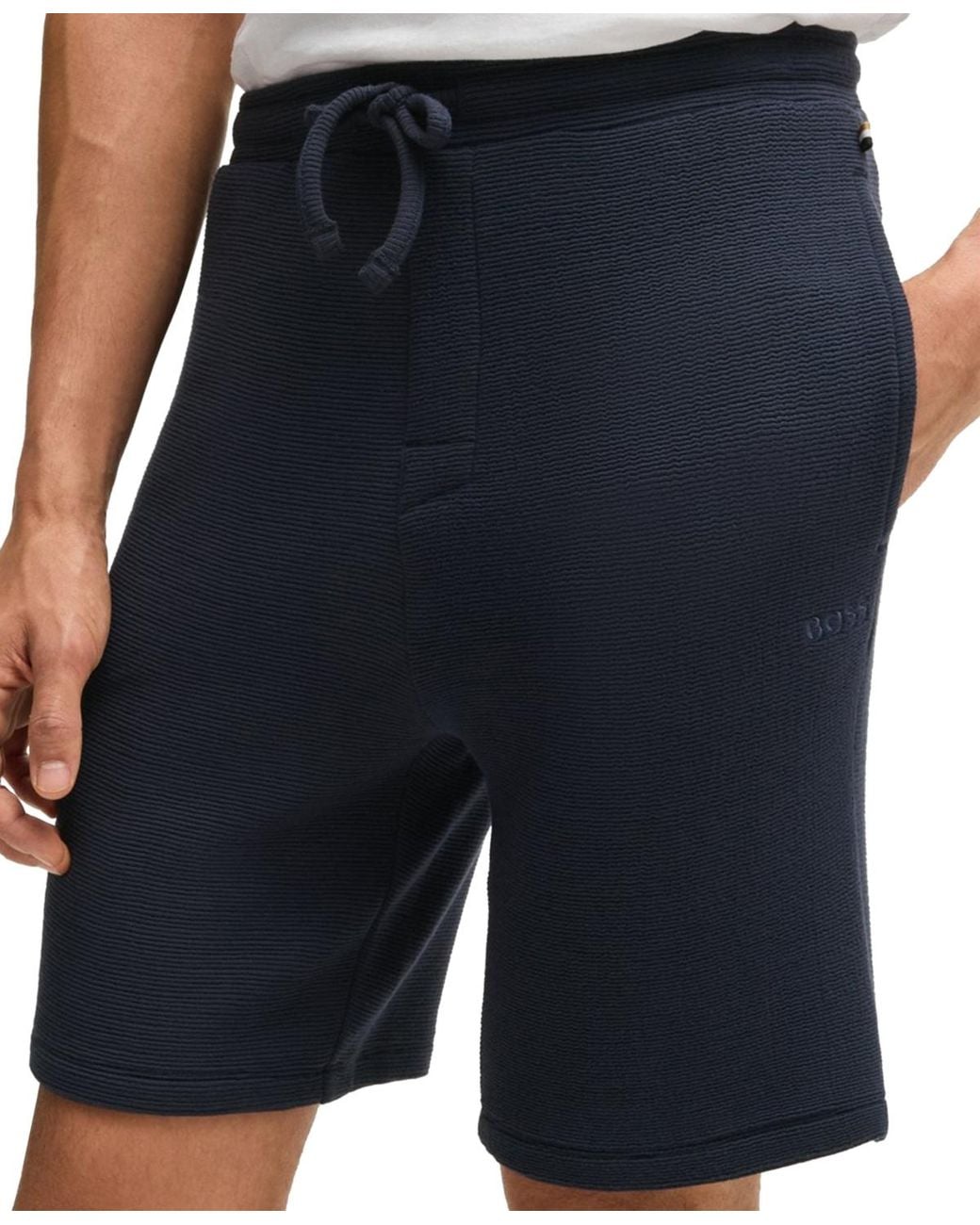 Boss Blue Hugo By Drawstring Shorts for men