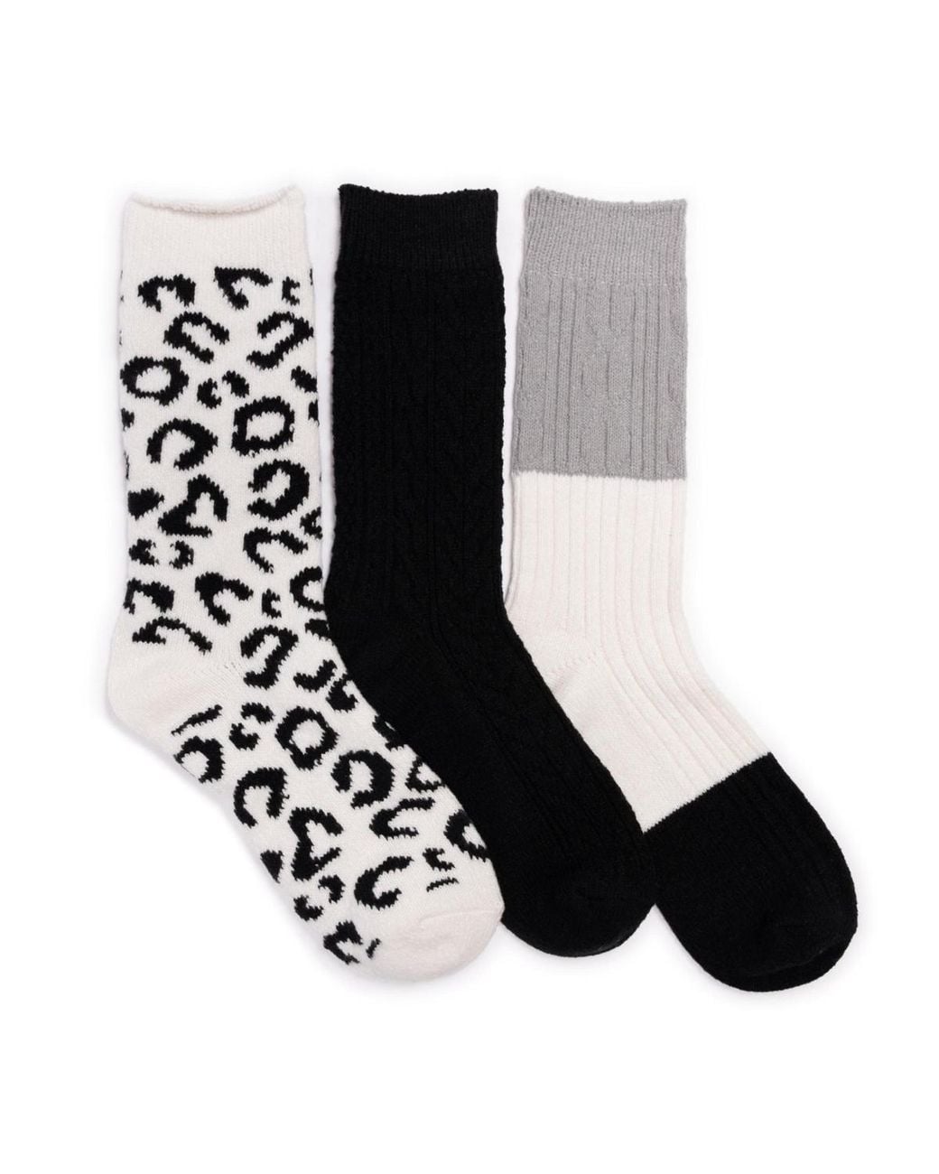 Muk Luks Black Boot Socks