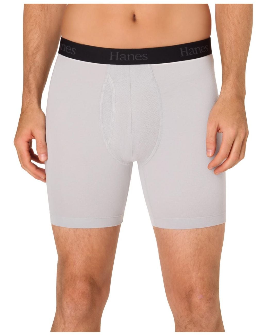 Hanes Black Ultimate Comfort Flex Fit Boxer Briefs for men