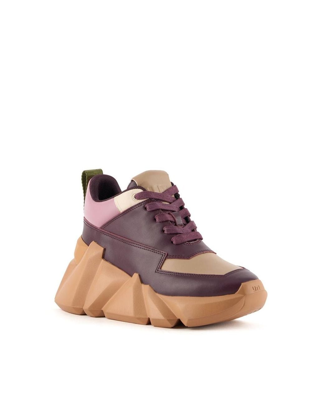 United Nude Brown Space Kick Max Nappa And Sheep Leather Upper Sneakers