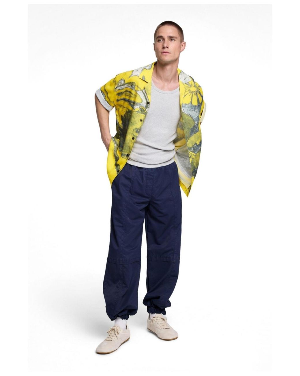 Desigual Yellow Checked-print Shirt