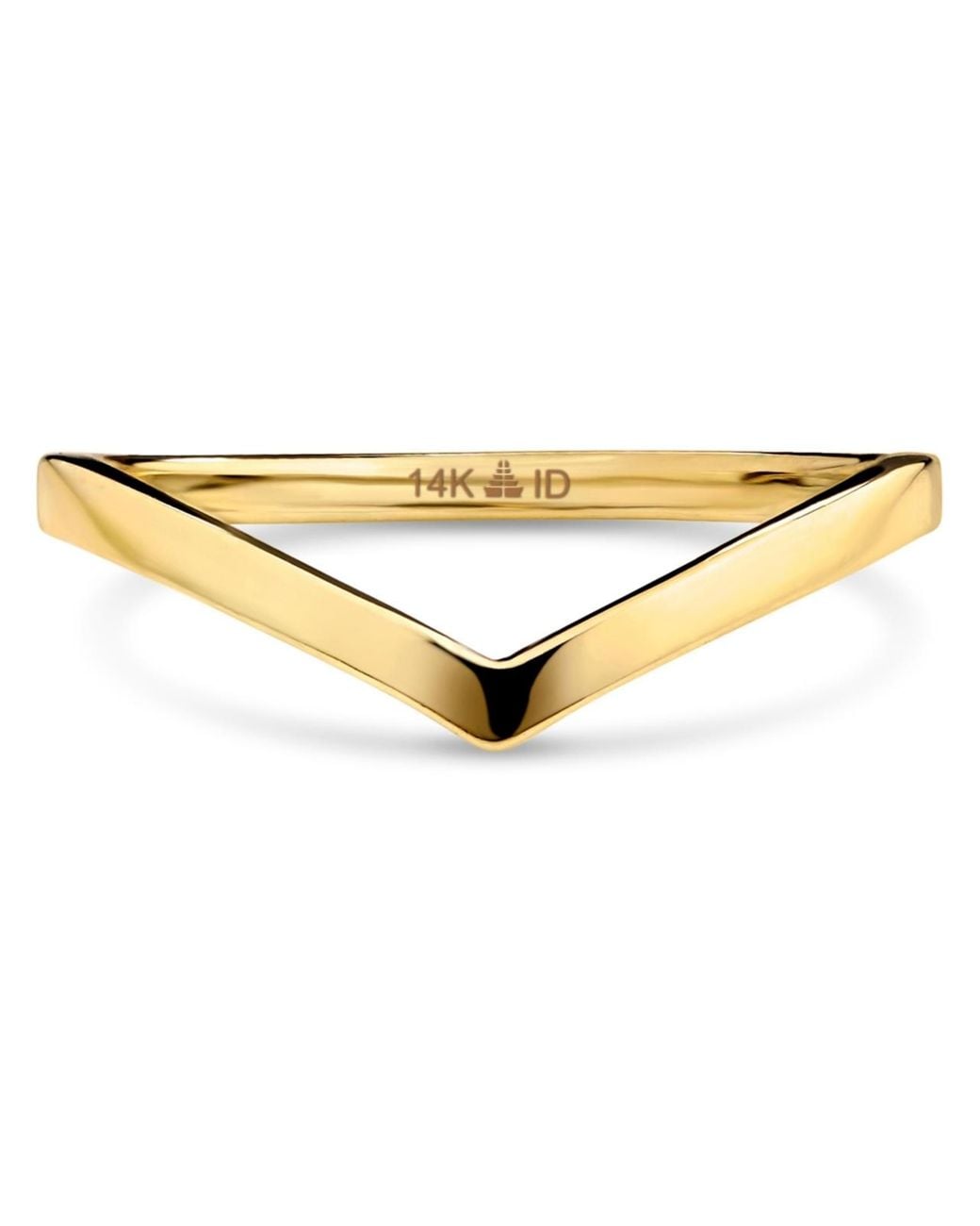 DEVATA Metallic Chevron Ring