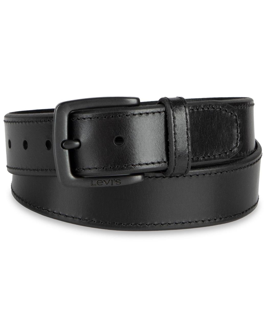 Levi's Black Elevated Leather Belt for men