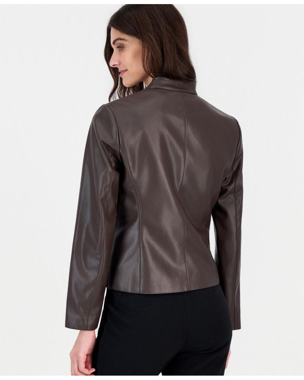 Kasper Gray Moto Zip-up Jacket