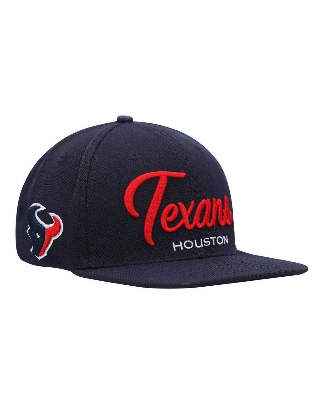 Men's Fanatics Branded Heathered Gray/Navy Houston Texans Tri-Tone Trucker  Snapback Hat