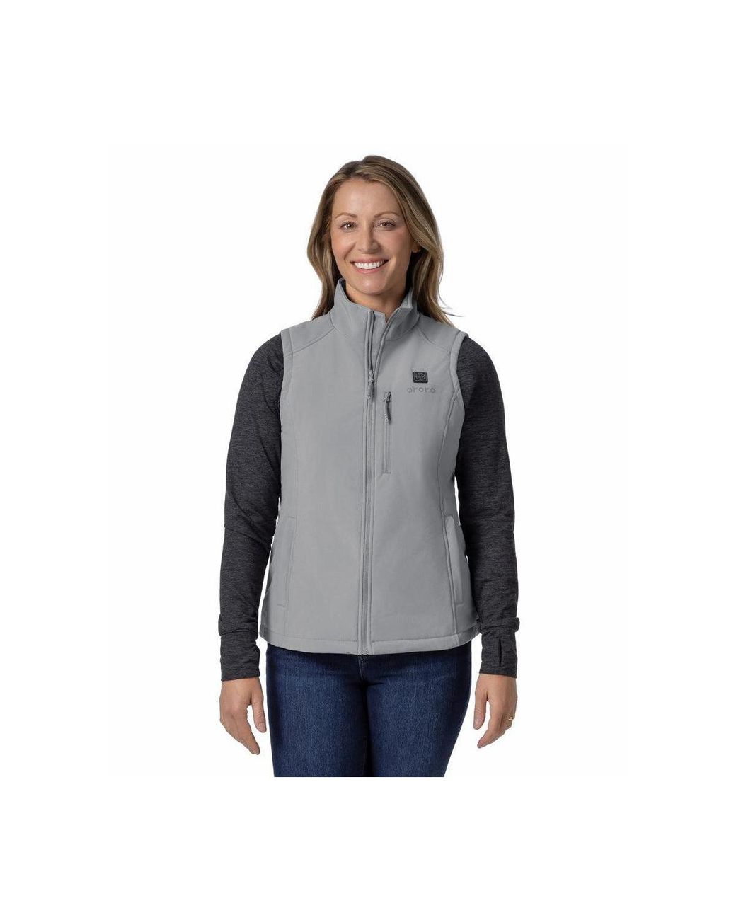 Ororo Gray 4-zone Heated Softshell Vest