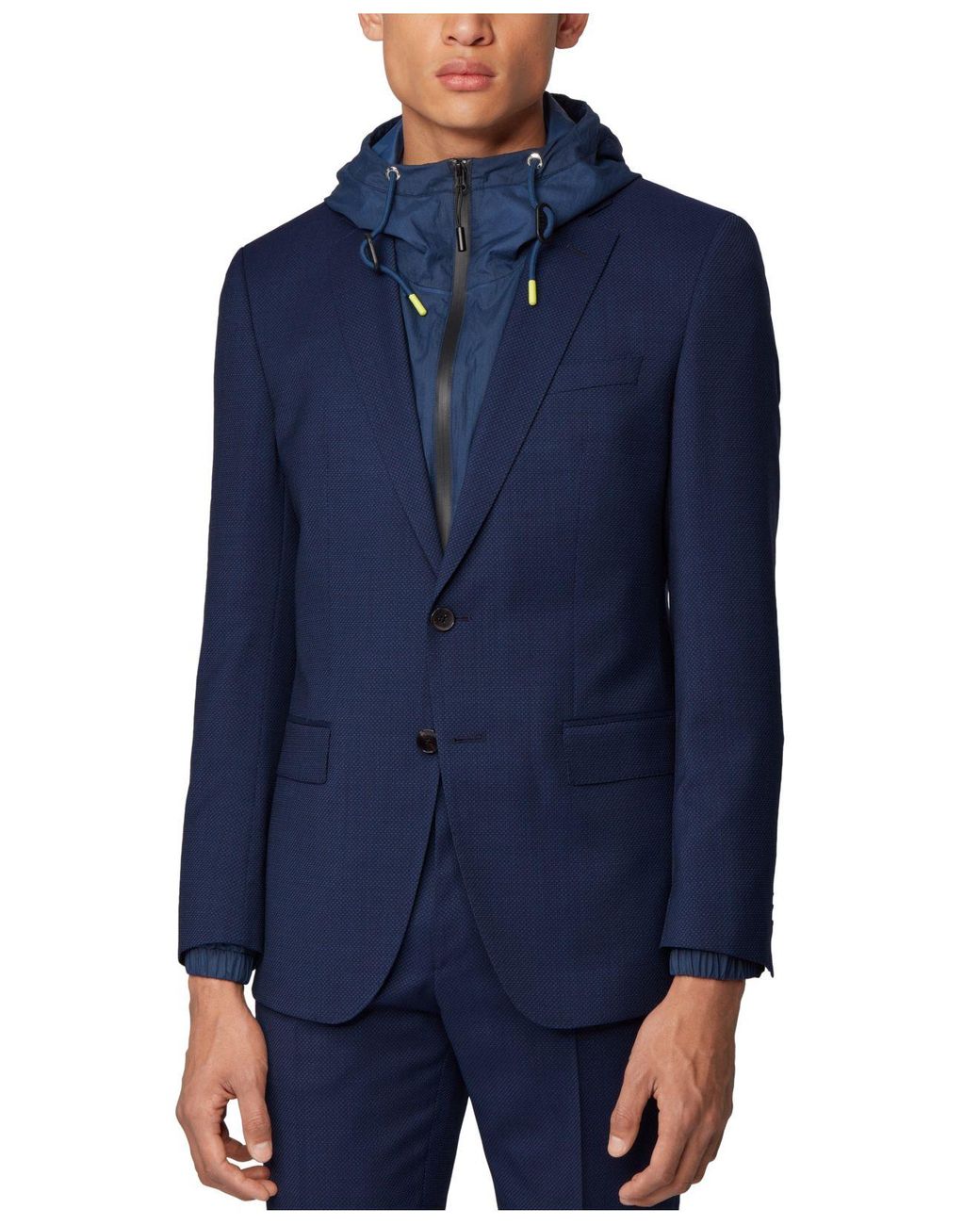 BOSS by Hugo Boss Wool Huge6/genius5 Slimfit Suit in Blue for Men Lyst