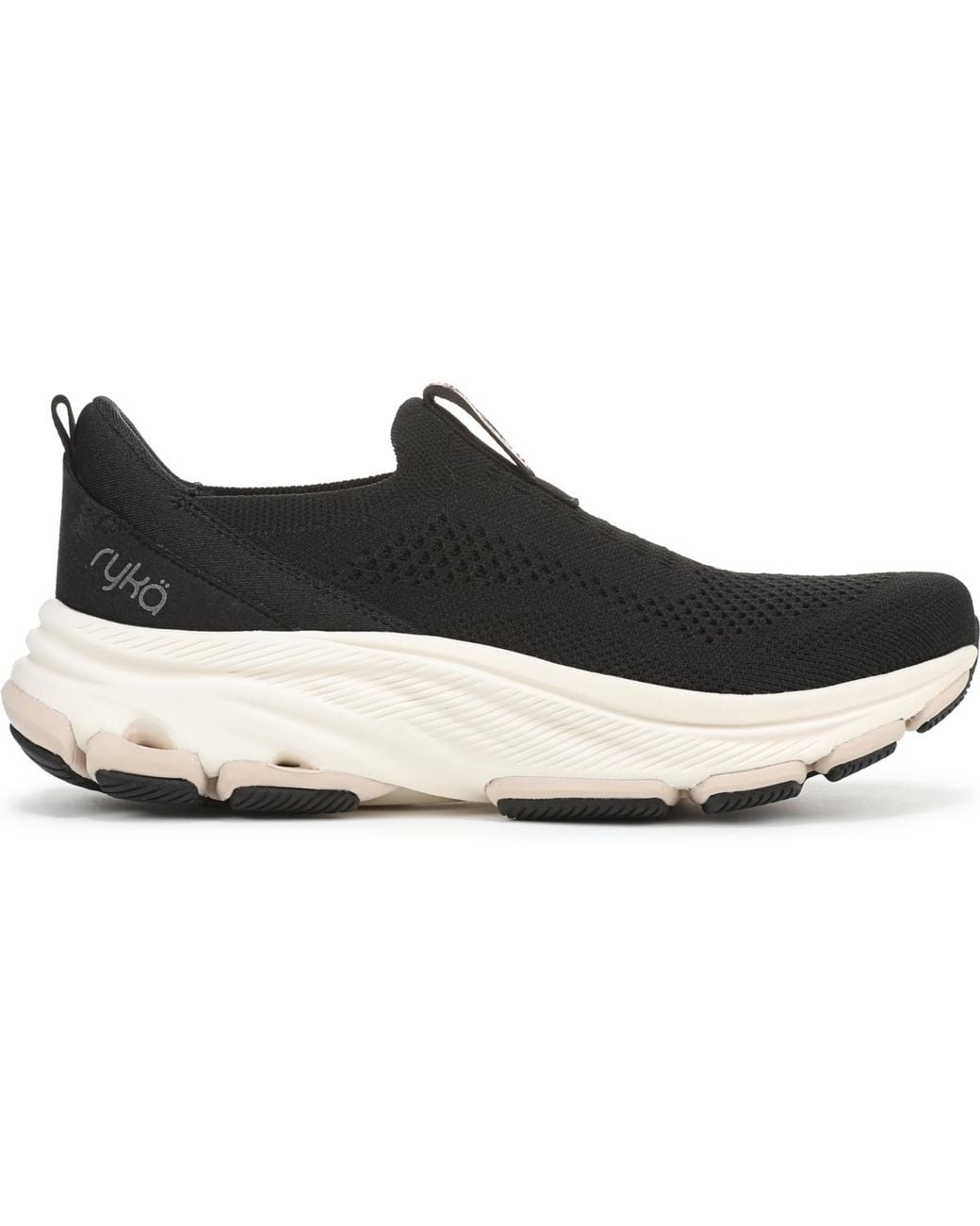 Ryka Black Devotion Max Knit Slip On Walking Sneakers