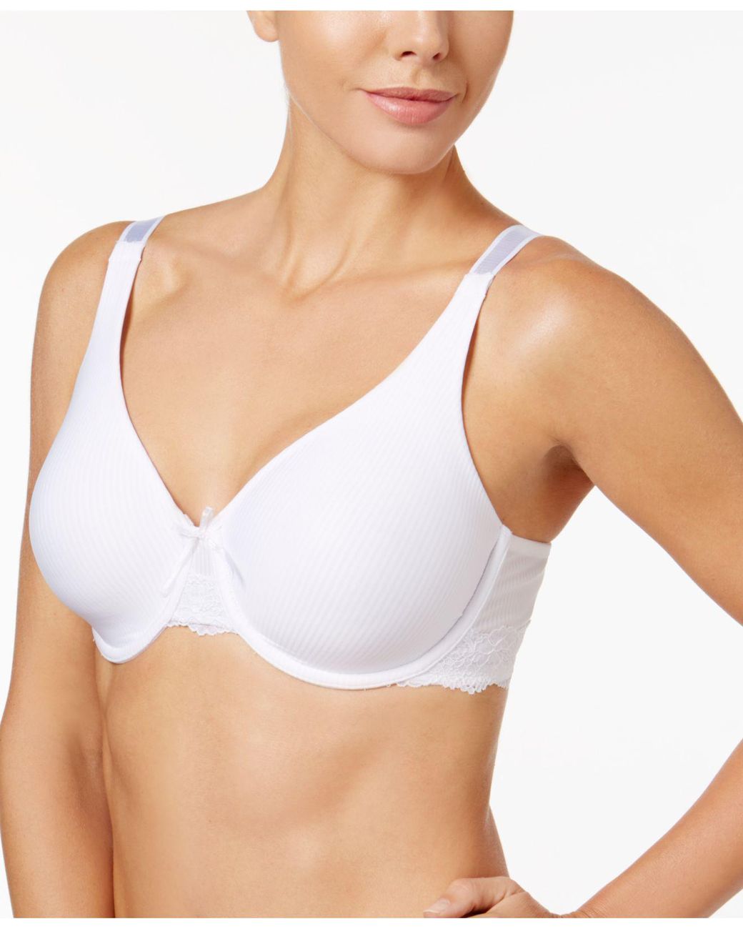 Vanity Fair Beauty Back Smoother Full-figure Lace-band Bra 76063 in White |  Lyst