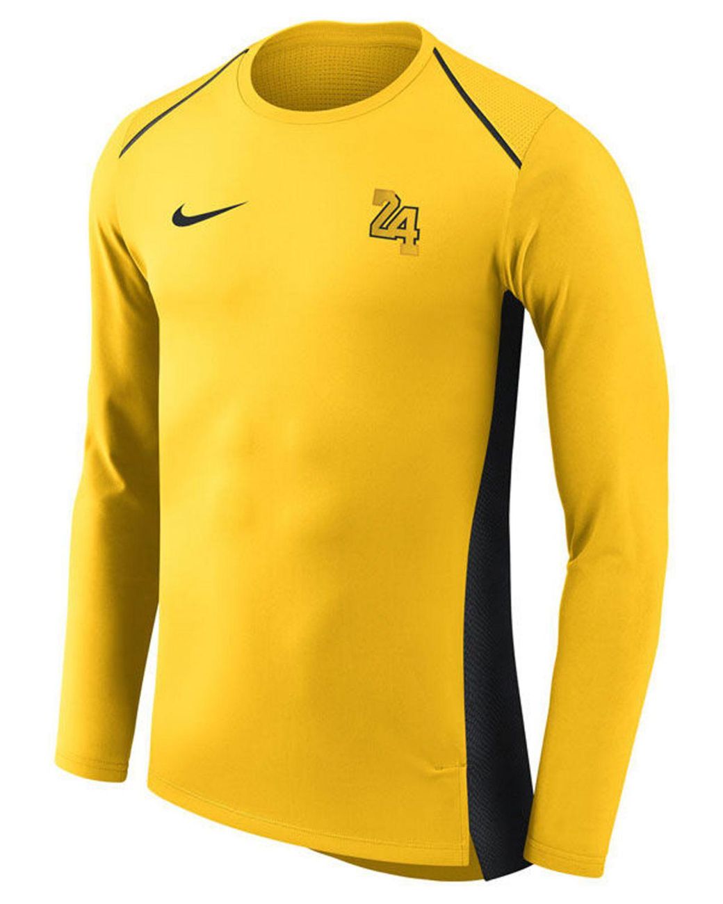 Nike Los Angeles Lakers City Edition Shooting Shirt in Yellow for