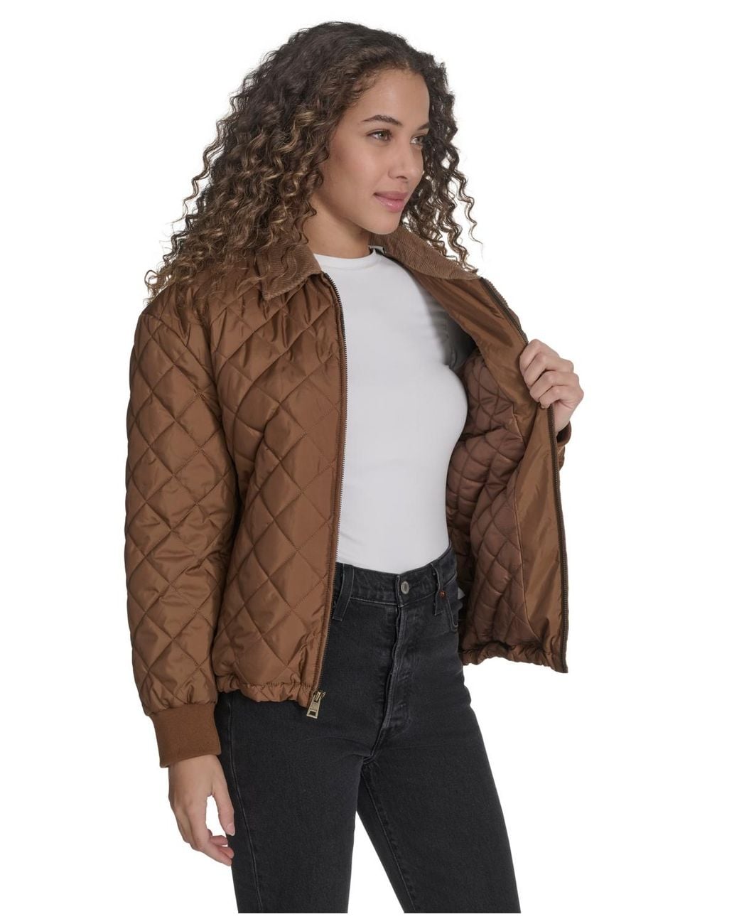 Levi's Brown Regular Diamond Quilted Jacket