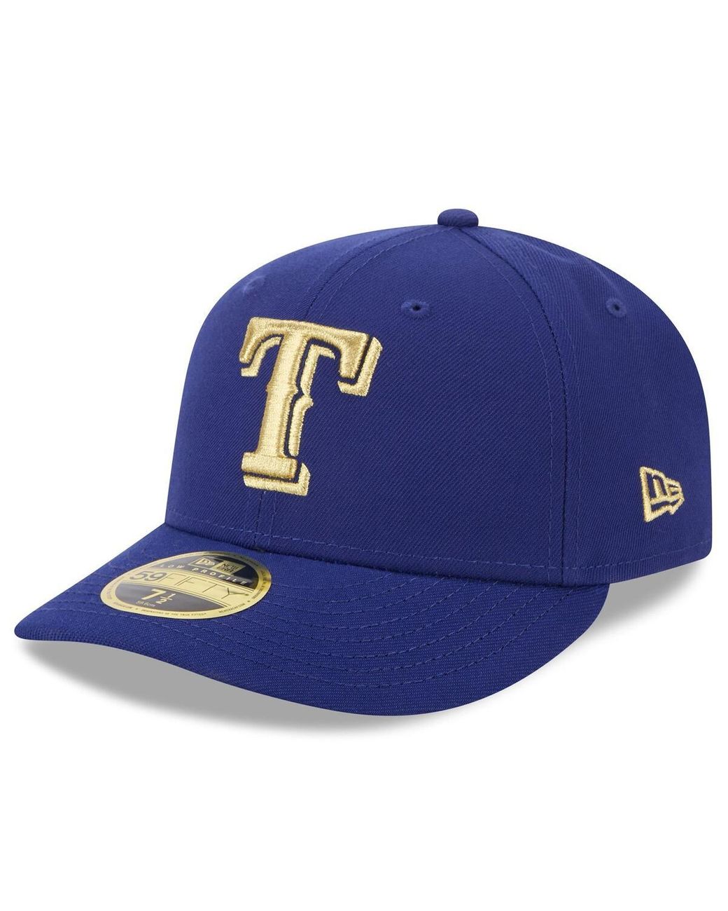 KTZ Texas Rangers 2024 Gold Collection Low Profile 59fifty Fitted Hat ...