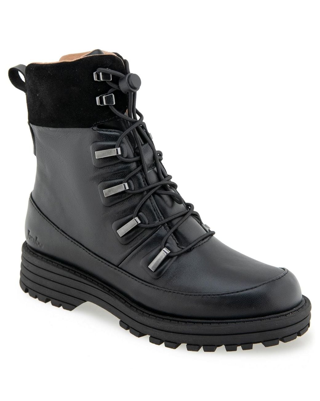 Jambu Black Indy Round Toe Causal Booties