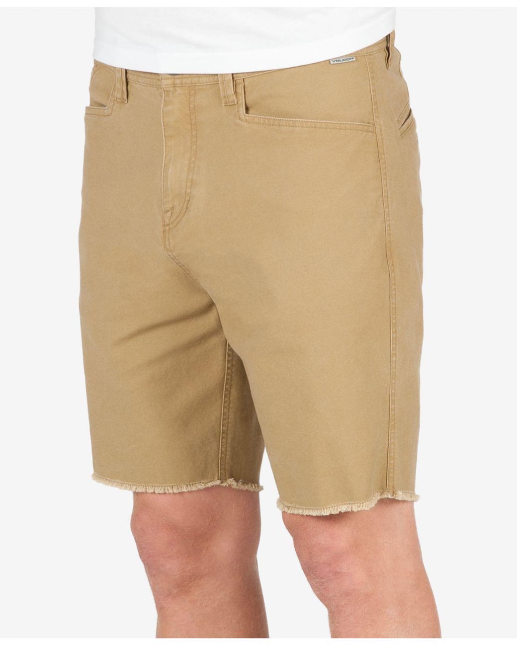 Volcom Men's Vsm Atwell Relaxed-fit Cut-off Shorts in Natural for Men | Lyst