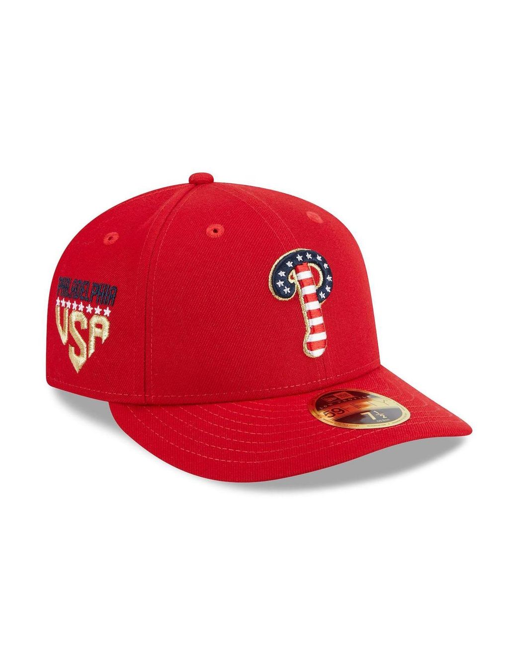 KTZ Red Philadelphia Phillies 2023 Fourth Of July Low Profile 59fifty Fitted Hat for Men Lyst