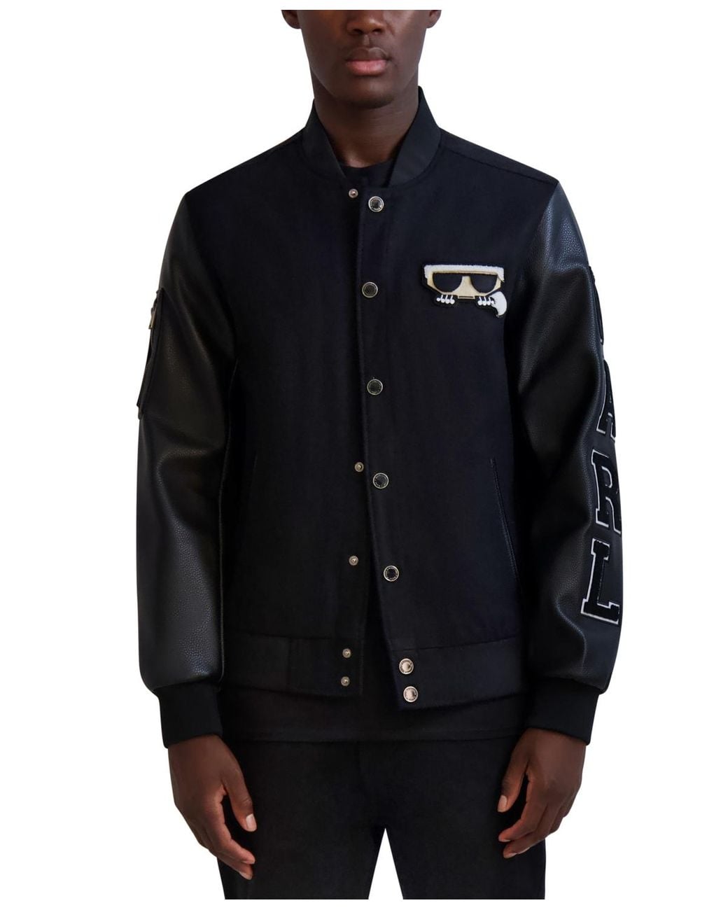 Karl Lagerfeld metallic blue jacket - size 34