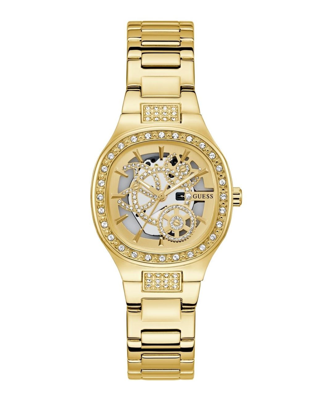 Guess Metallic Tone Analog Watch