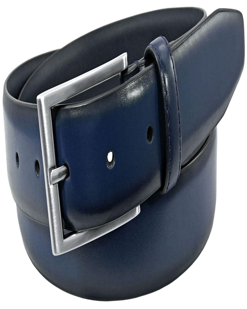 Florsheim Carmine Leather Belt in Navy (Blue) for Men - Lyst