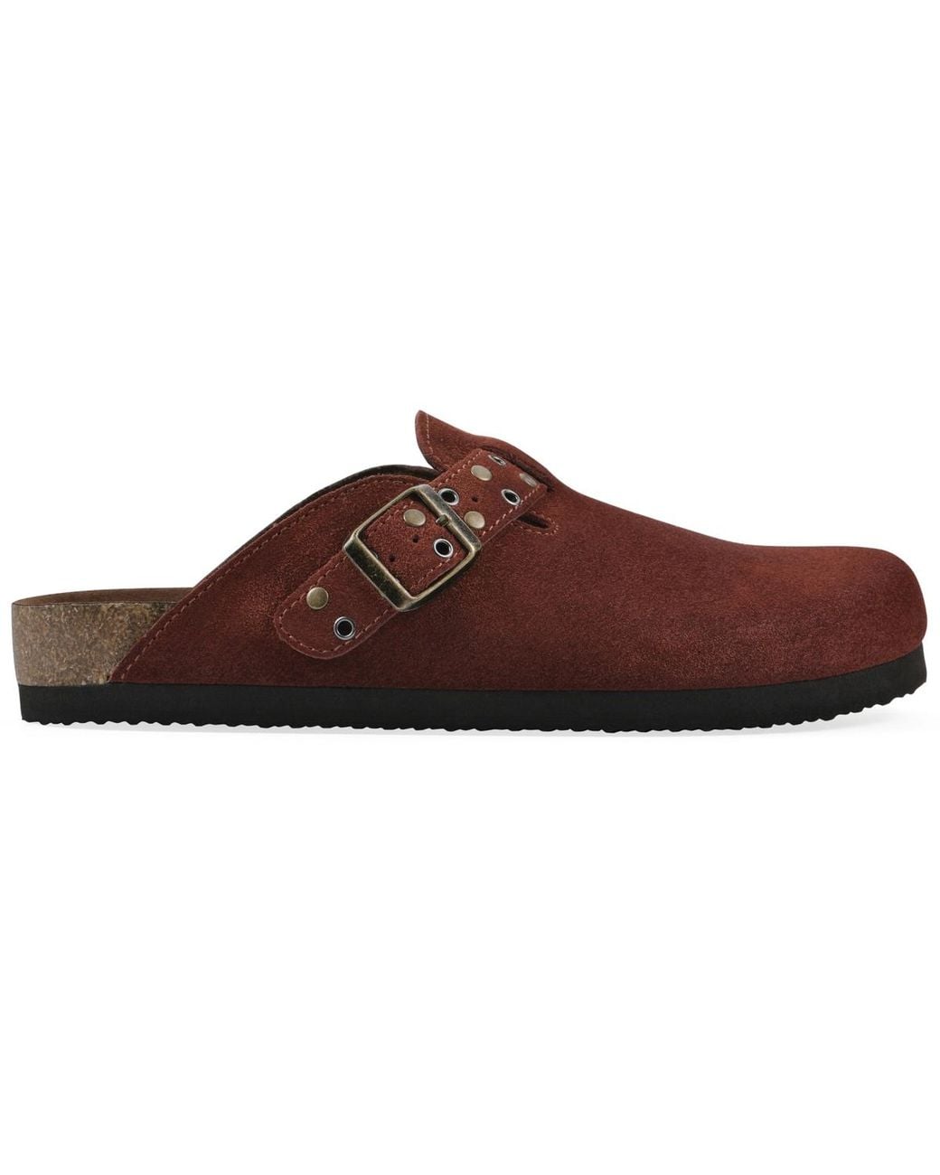 White Mountain Brown Benben Footbeds Clogs