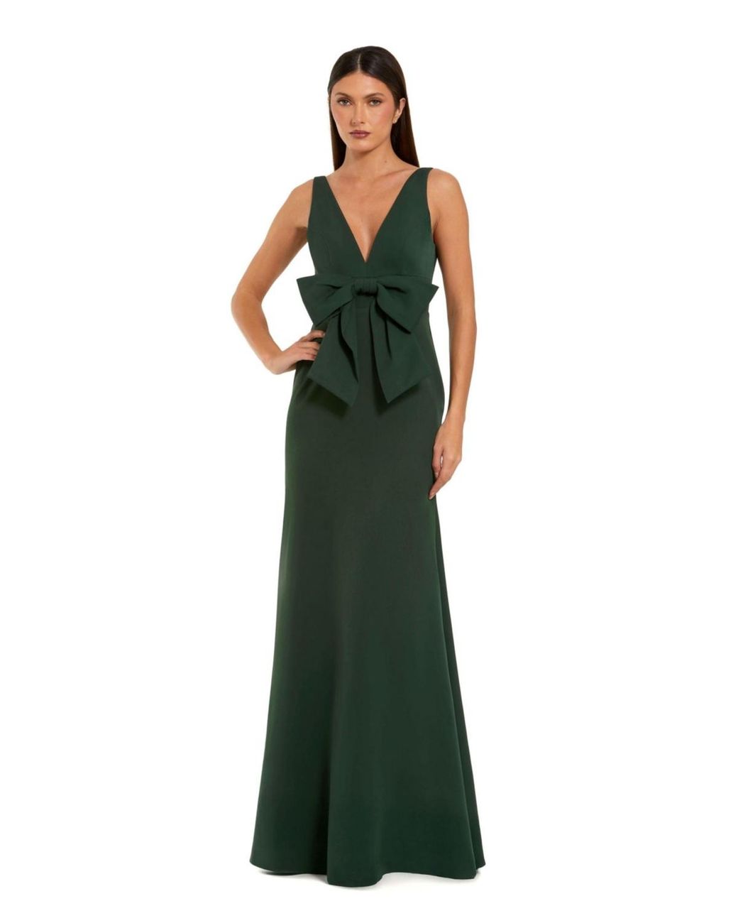 slim fit dress slacks Green Off-the-Shoulder Bustier Floral Column Gown main image 0