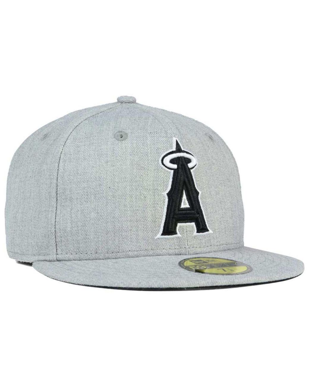 New Era California Angels Black and White 59fifty Fitted Cap – The hat Dog