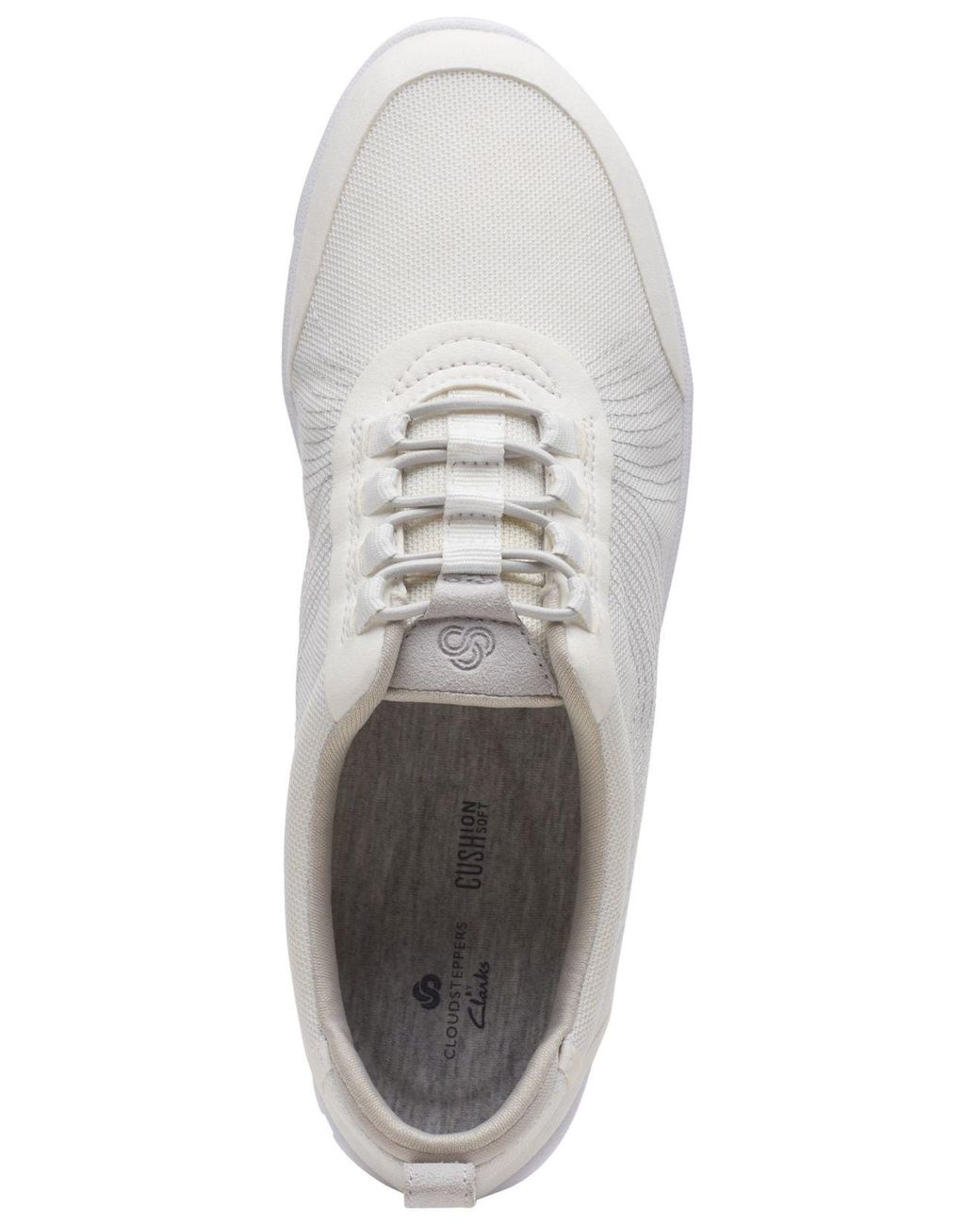 clarks cloudsteppers white