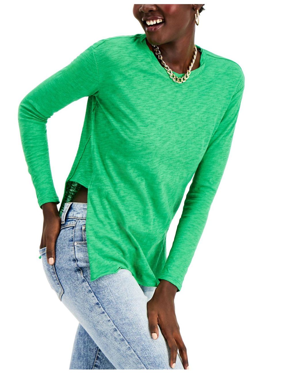 macy's green shirt