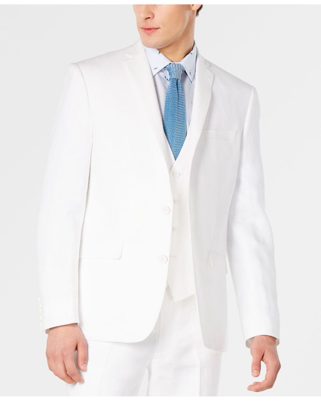 Bar Iii Slimfit Linen Suit Jackets, Created For Macy's in White for