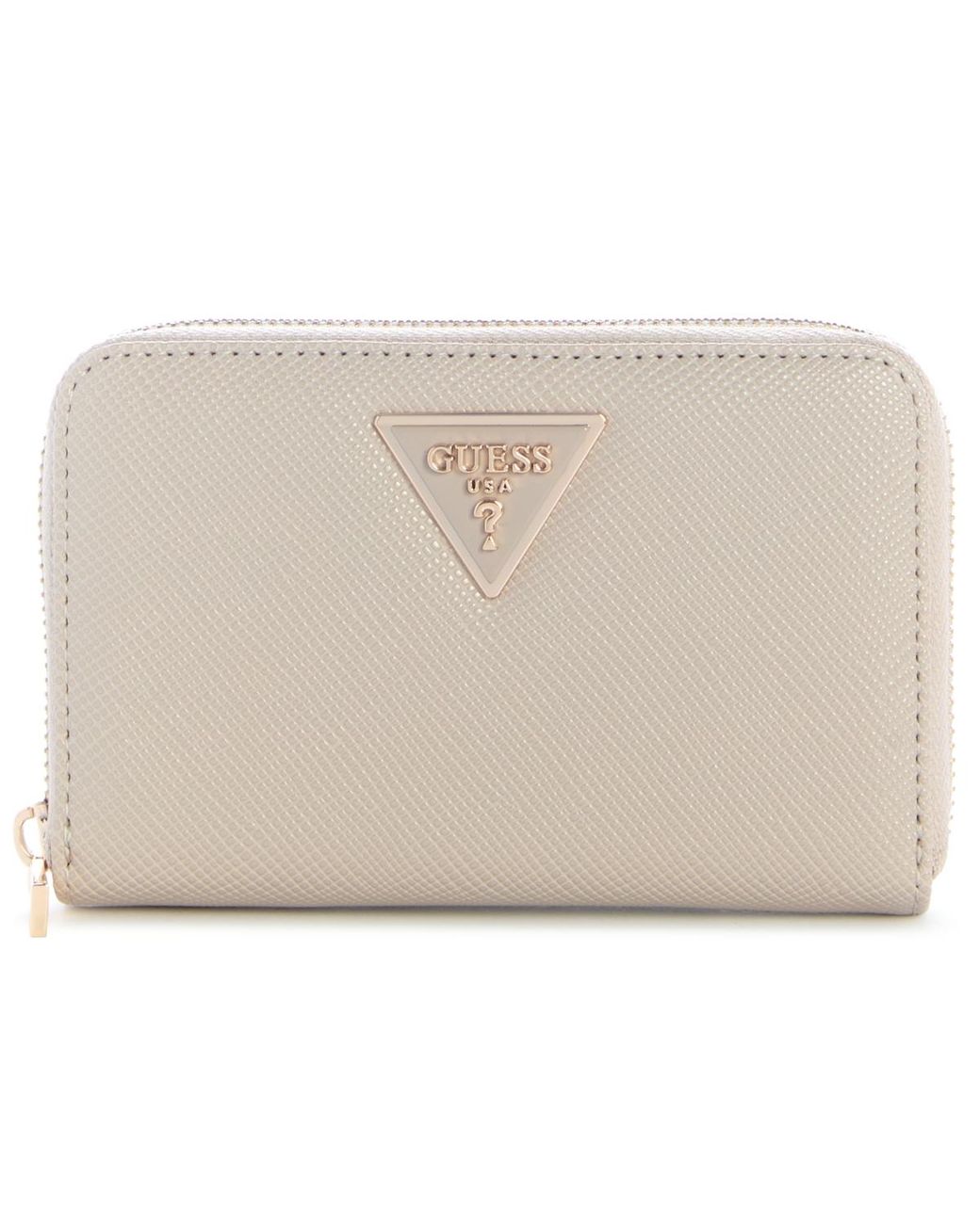 Guess Natural Laurel Medium Zip Around Wallet
