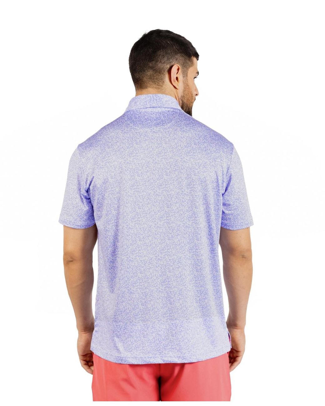 Abstract Racing Polo Tailorbyrd Abstract Maze Printed Performance Polo in Blue for Men | Lyst