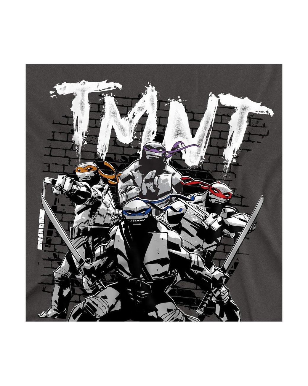 Teenage Mutant Ninja Turtles Logovision Classic Tmnt T Shirt in Black