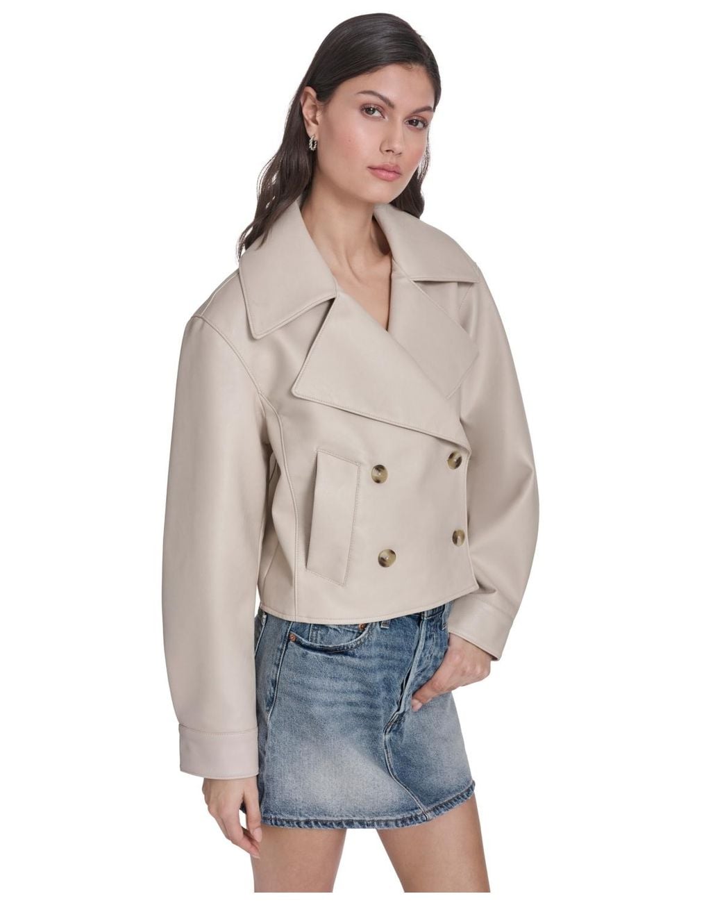 Levi's Gray Spread Collar Button-front Jacket