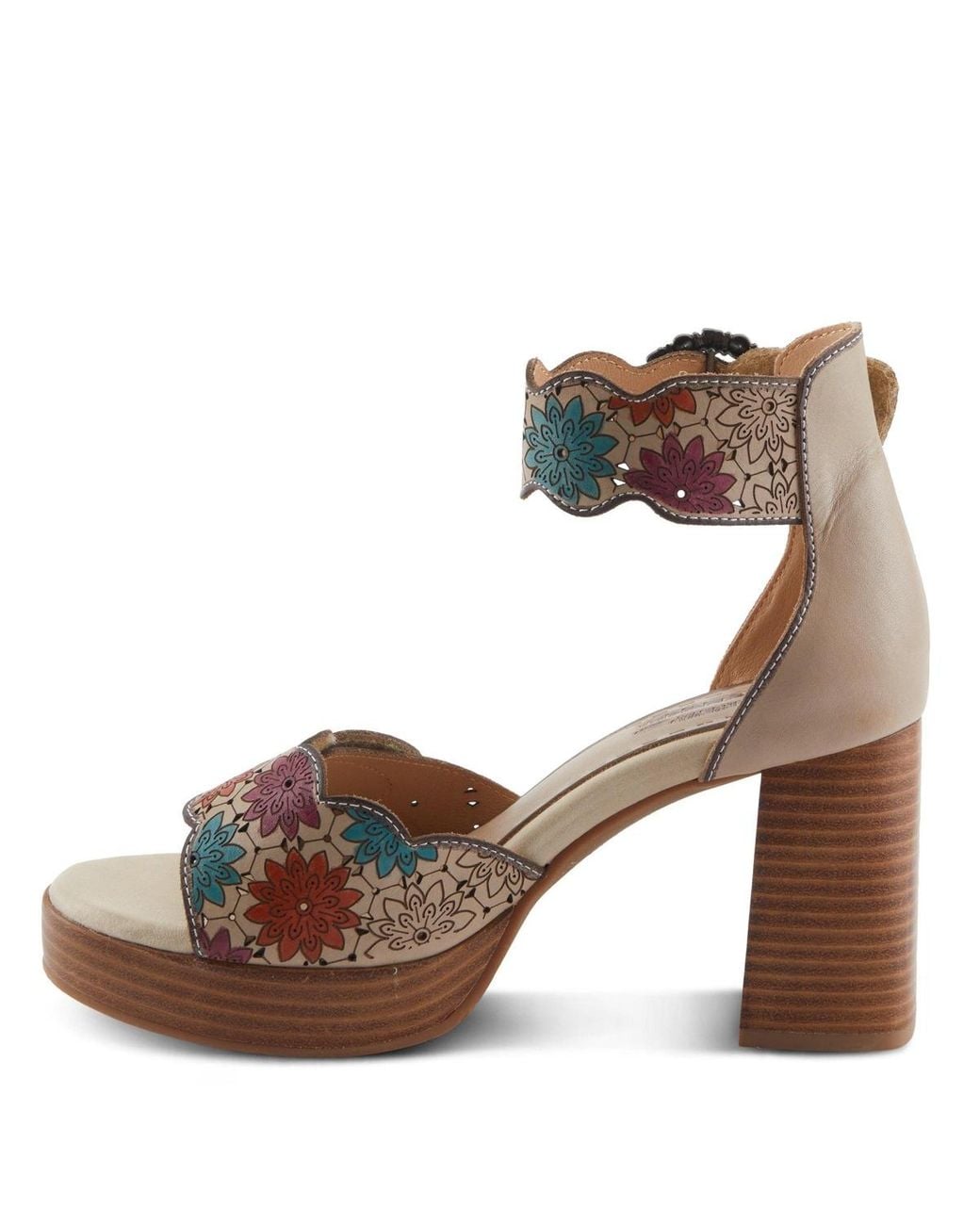 L'ARTISTE Brown Bangles Platform Sandal