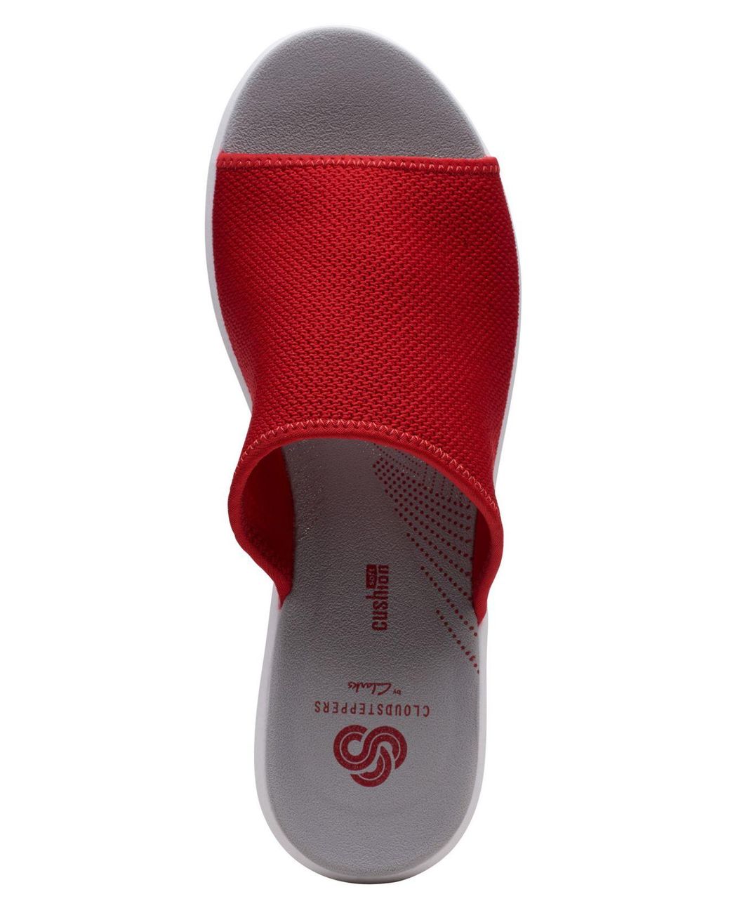 Clarks Cloudsteppers Step Cali Bay Slide Sandals in Red Lyst