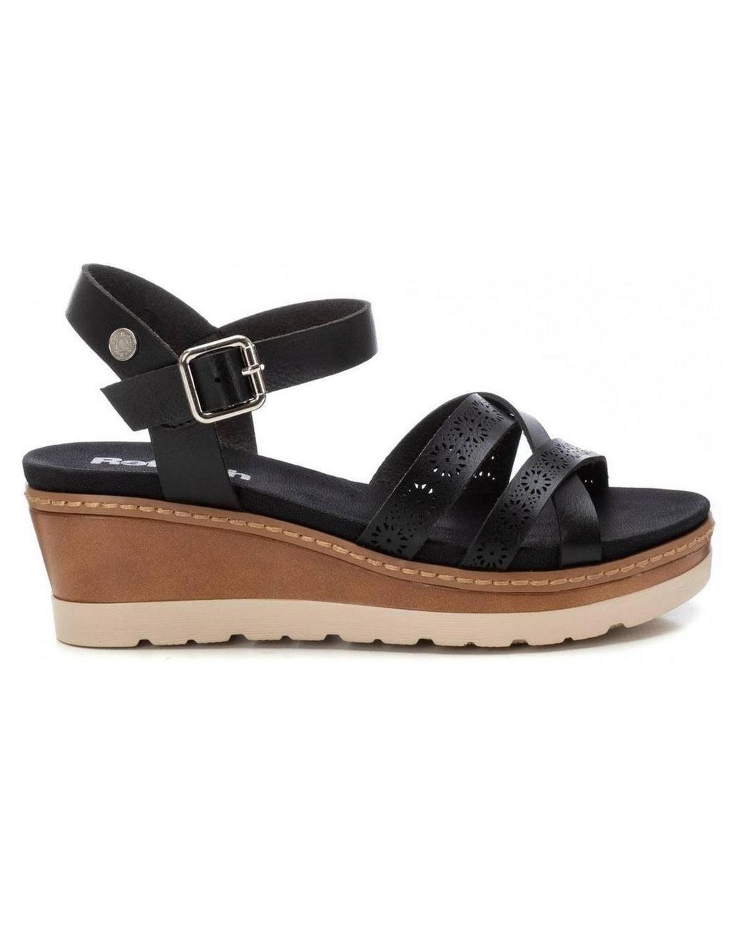 Xti Black Refresh By Flat Sandals
