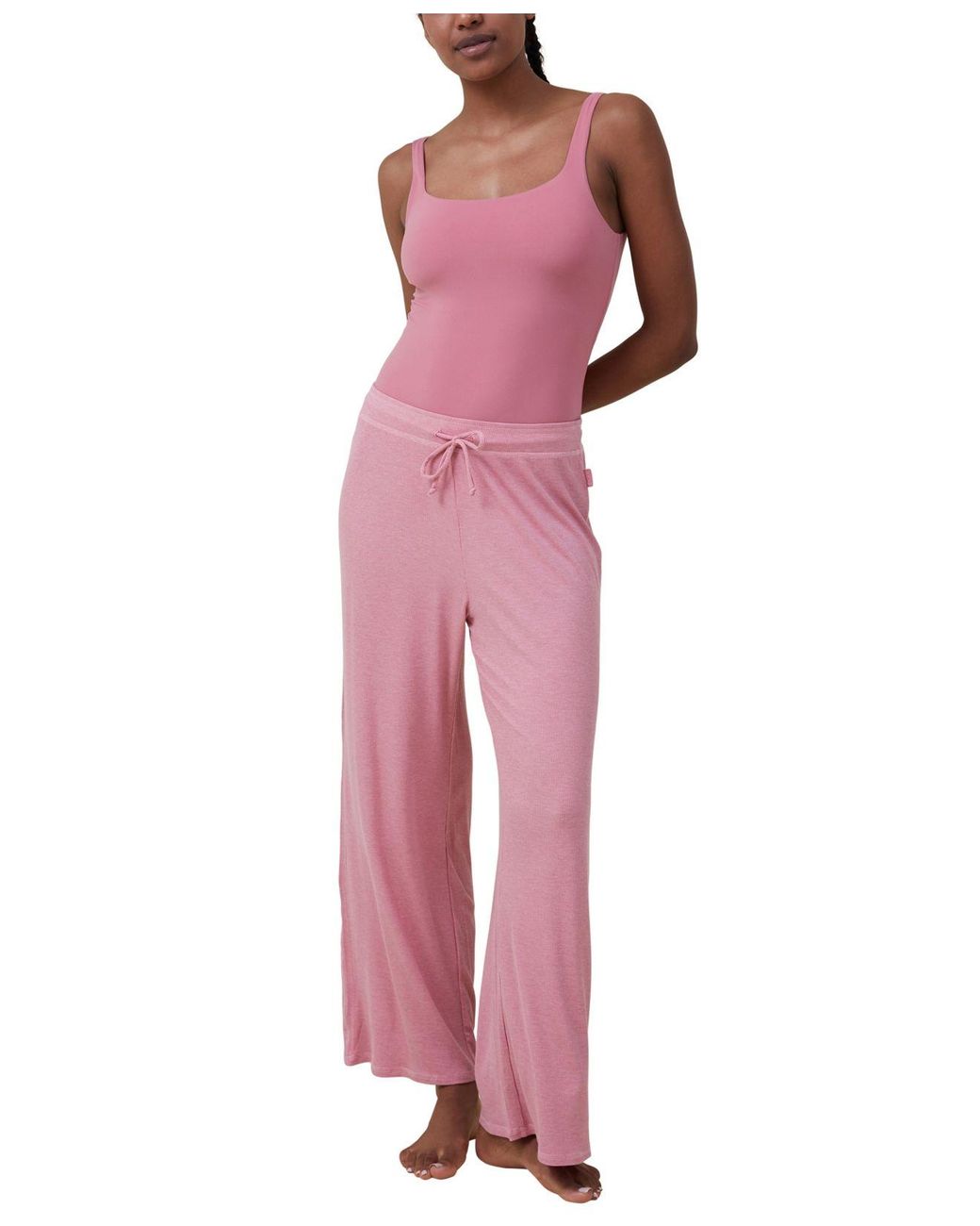 Cotton On Sleep Recovery Wide Leg Pants in Pink Lyst