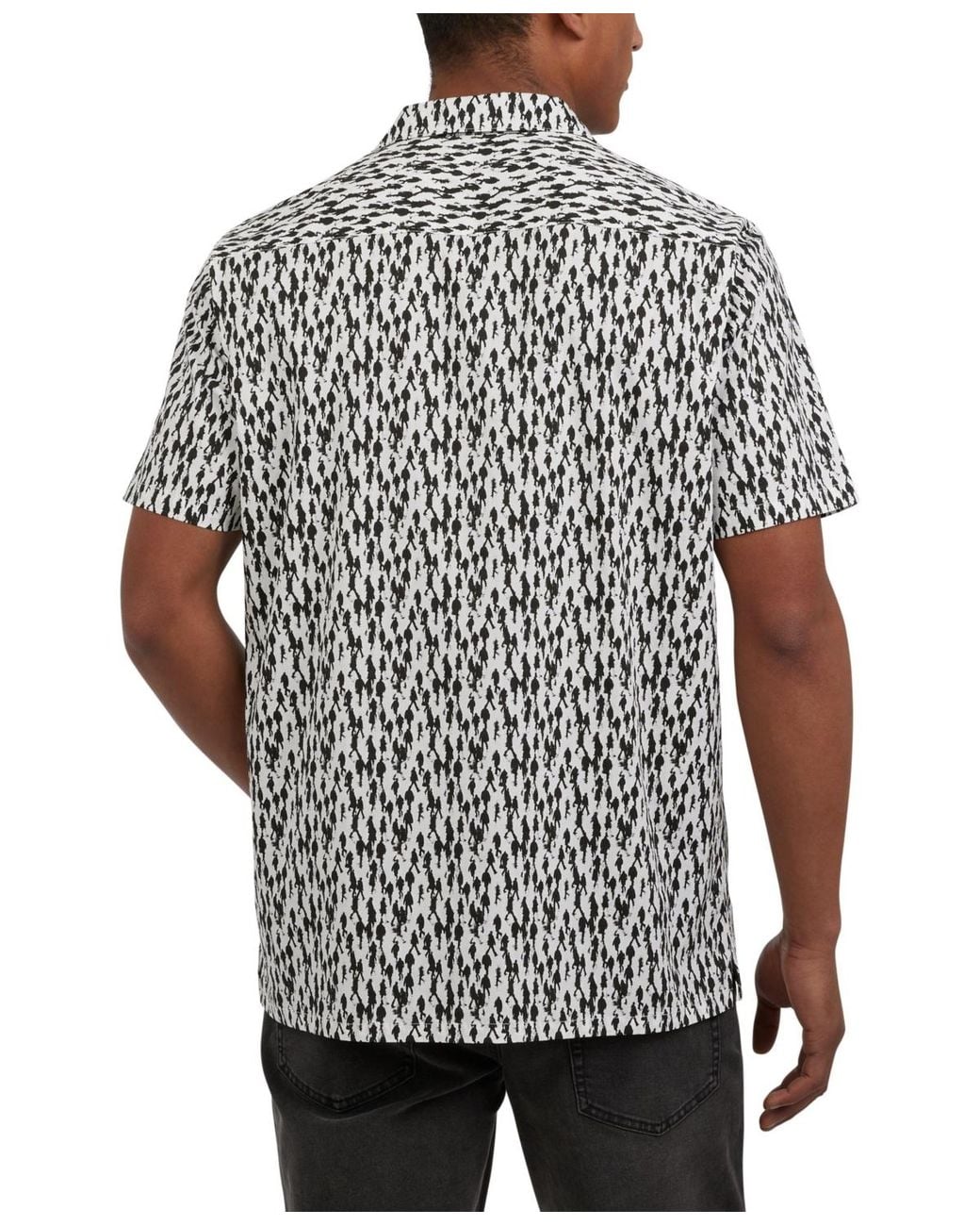 DKNY White Malcolm Camp Shirt for men