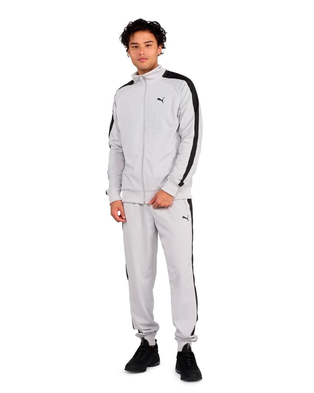 PUMA Gray Essential T7 Full-zip Track Jacket for men
