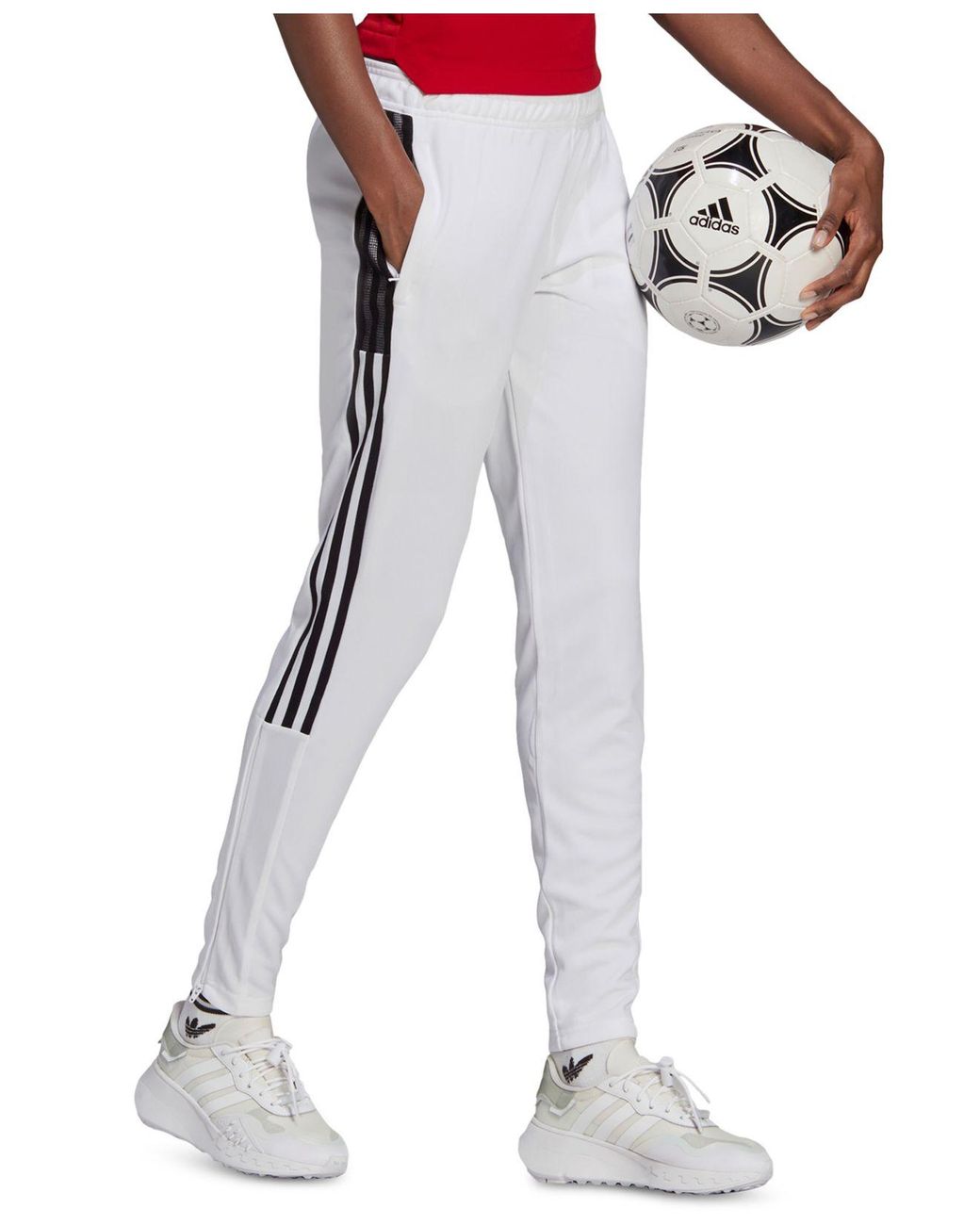 adidas Synthetic Tiro21 Track Pants in White - Lyst