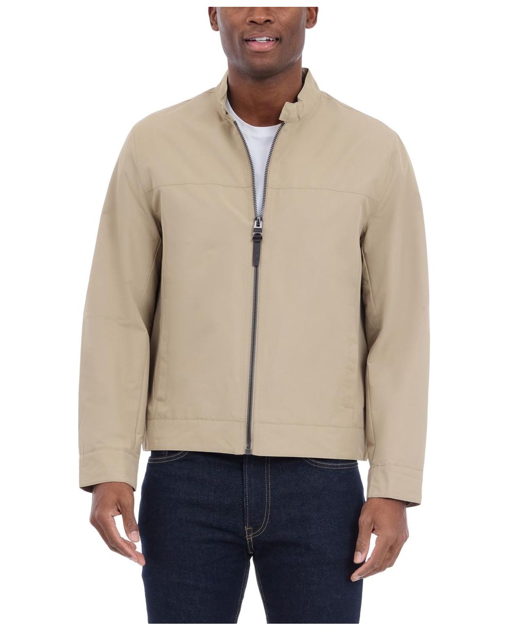 Michael Kors Natural Lightweight Moto Jacket for men