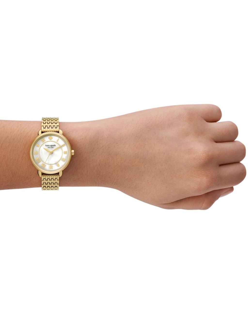 Kate Spade Metallic Lily Avenue Three Hand -tone Stainless Steel Watch 34mm