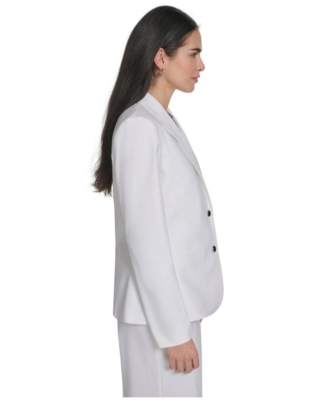 Calvin Klein White Two-button Jacket