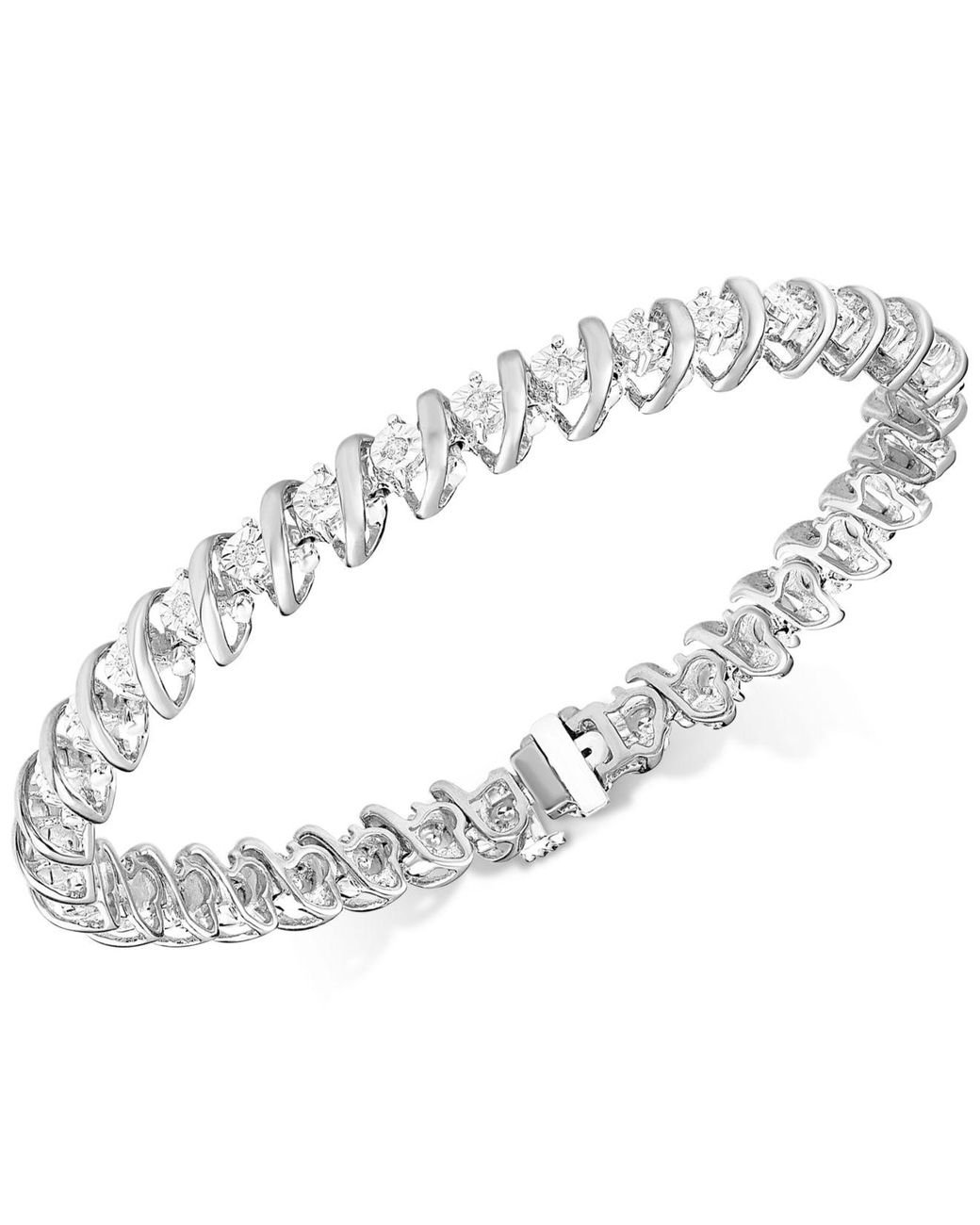 diamond tennis necklace macy's
