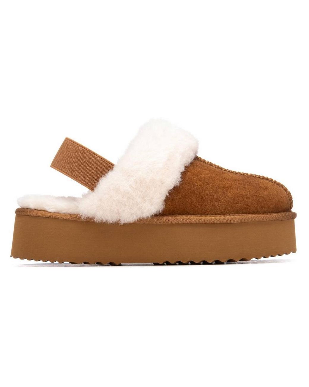 Xti Brown Suede Slingback Clogs By