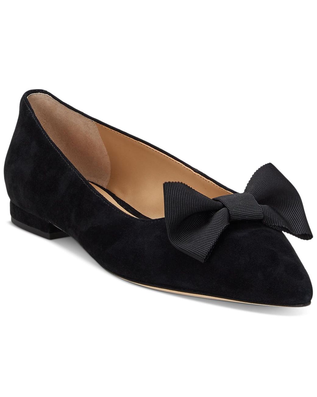 【Ralph Lauren】Londyn Bow Ballet Flats ◆国内発送◆ Ralph Lauren Londyn Bow Ballet Flats in Black | Lyst