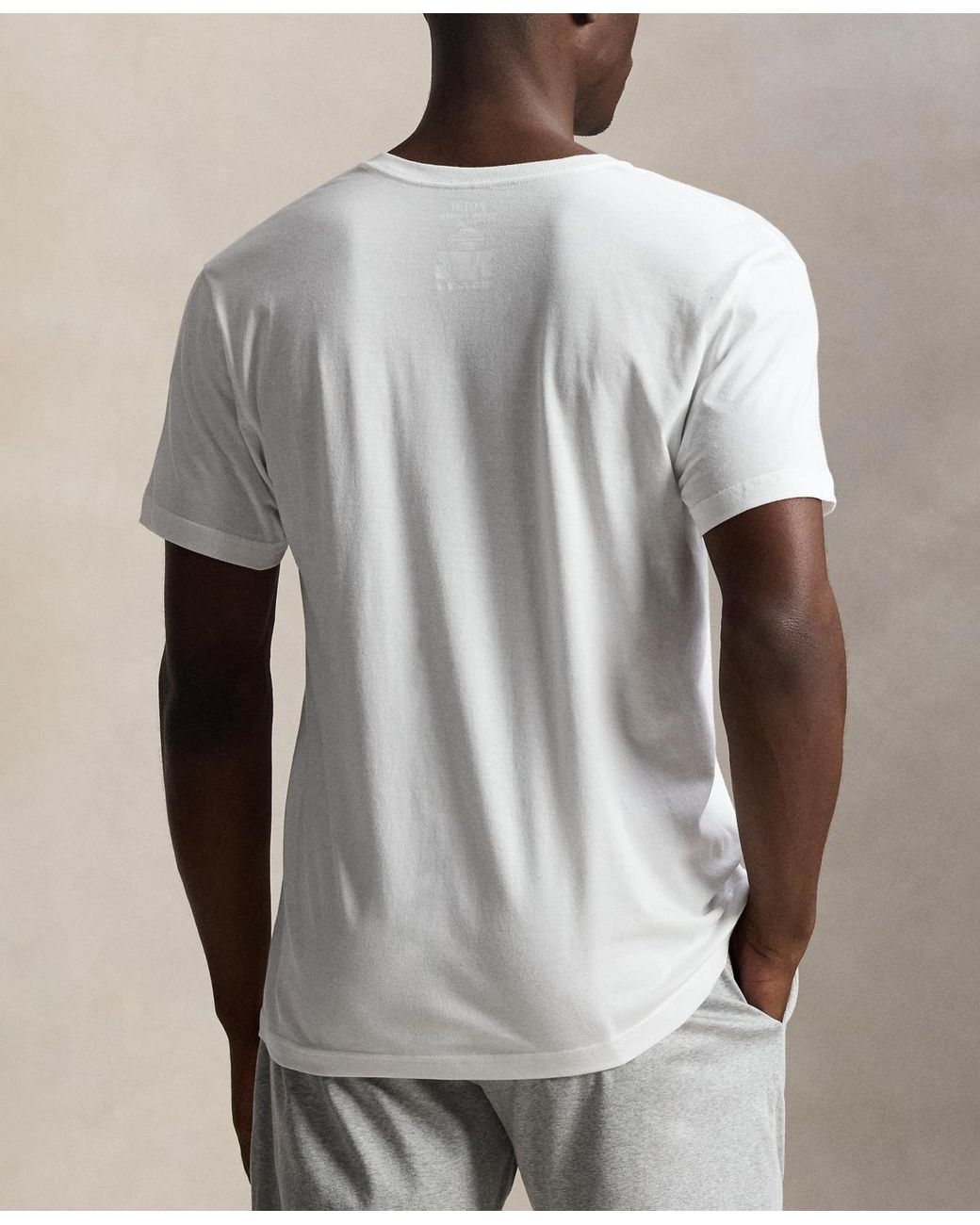 Polo Ralph Lauren Green 3-pack Classic Cotton V-neck Undershirts for men