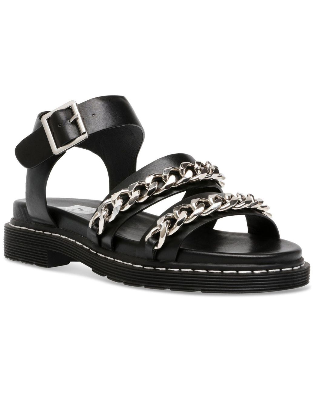 DV by Dolce Vita Mintra Chained Lug Sandals in Black | Lyst