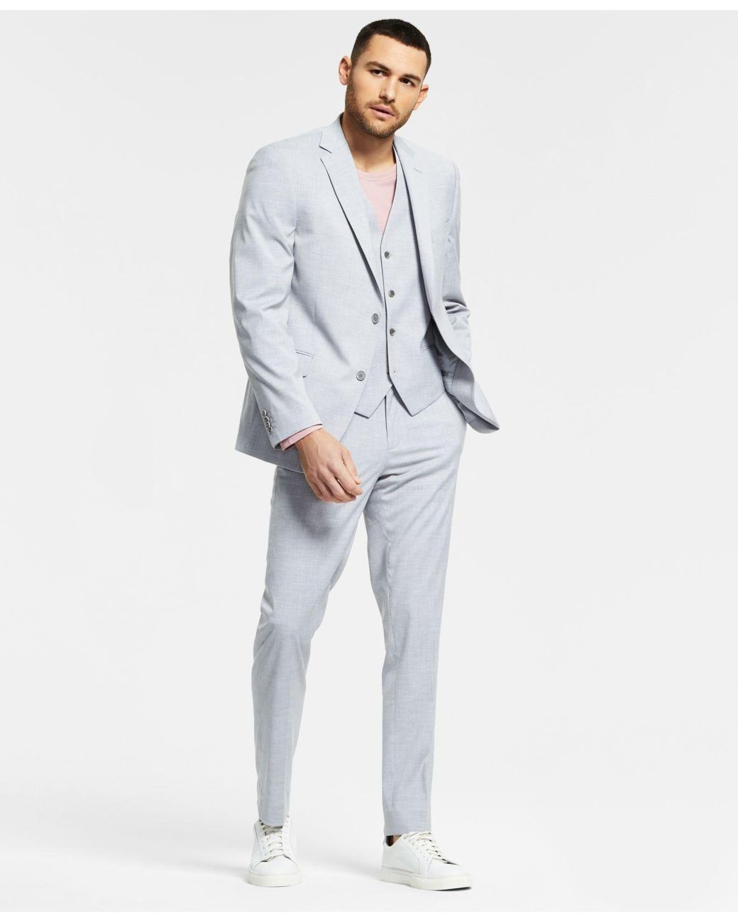 Alfani Slimfit Stretch Solid Suit Separates, Created For Macy's in White for Men Lyst