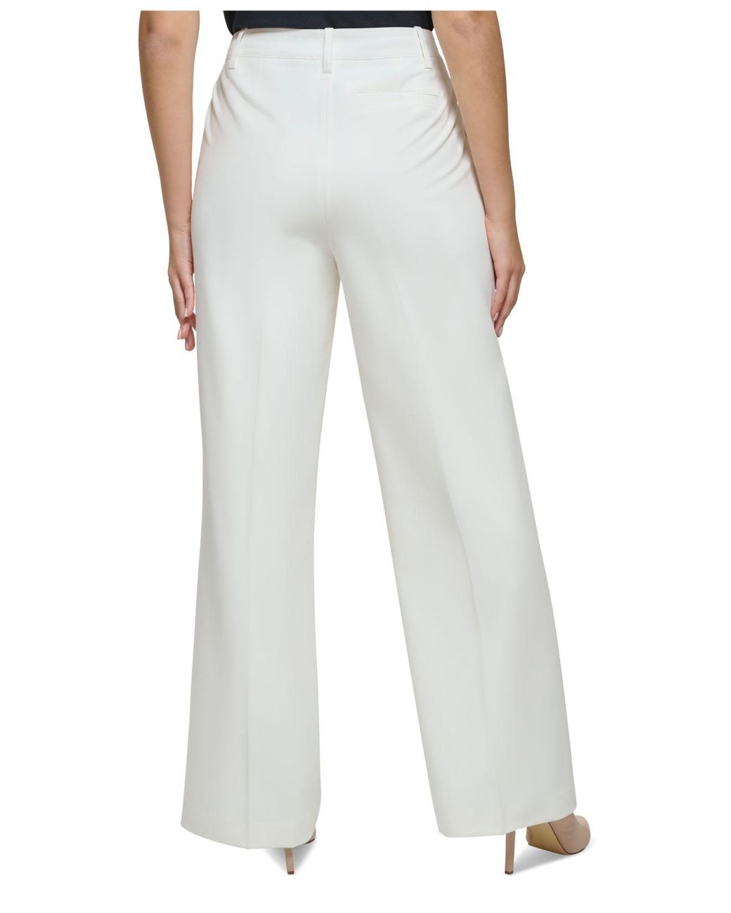 Koncentration Bourgeon spørgeskema Tommy Hilfiger Sailor-button Wide-leg Pants in White | Lyst