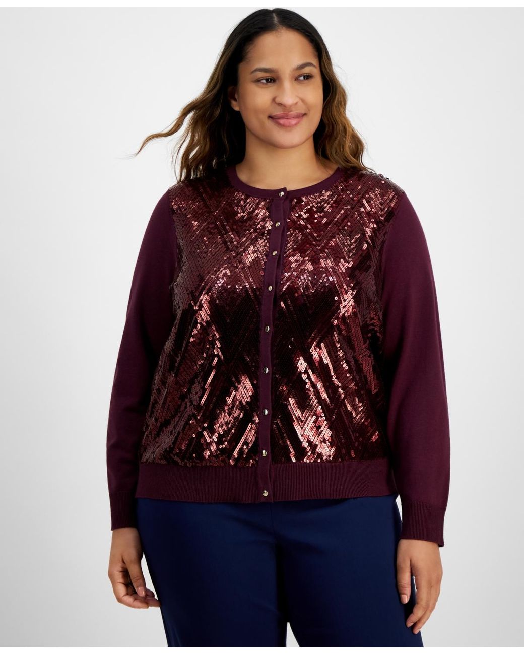 Macys cardigans plus size online